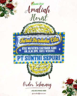 Papan Bunga Duka di Sriharjo
