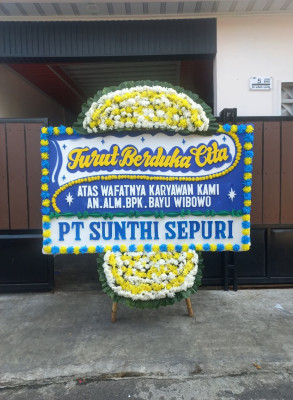 Papan Bunga Duka di Sriharjo