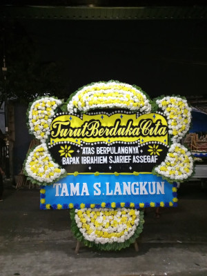 Papan Bunga Duka di Sriharjo